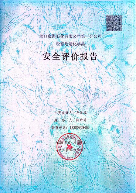 龙口宸海石化有限公司第一分公司经营危险化学品安全评价报告65
